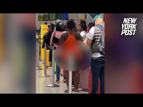 Seemingly half-naked woman strolls through Florida airport: ‘This ain’t right’