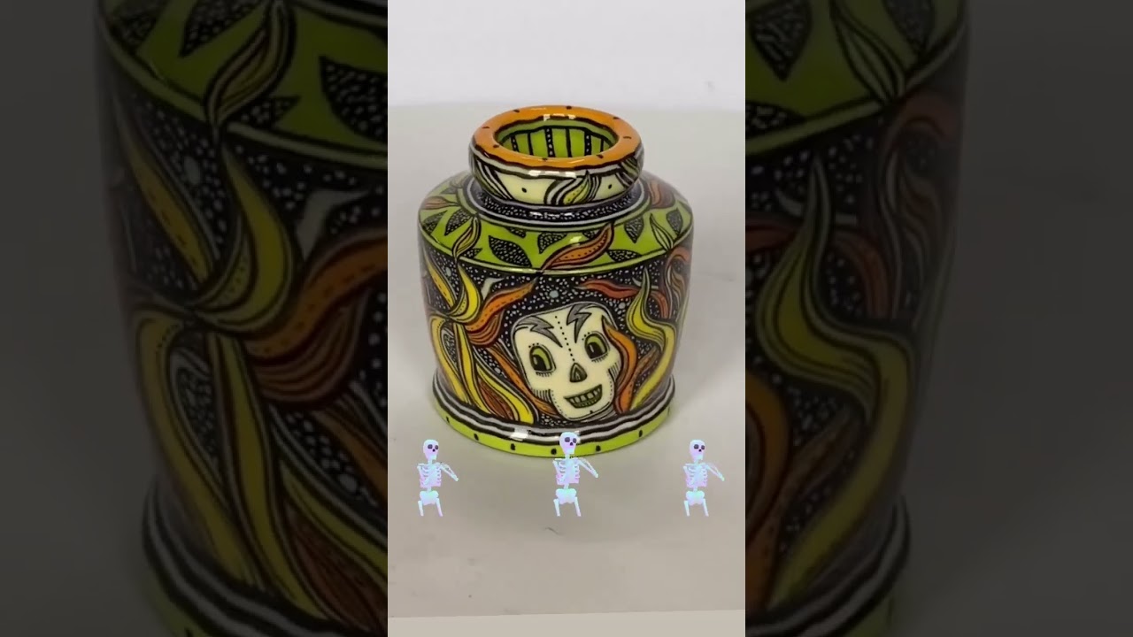 This mini skeleton vessel is on display in The Gallery at Lakeland Community College... 