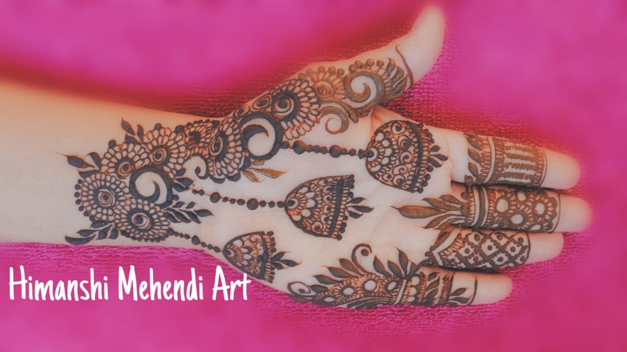 Simple arabic design | new mehndi design | 2020 - YouTube