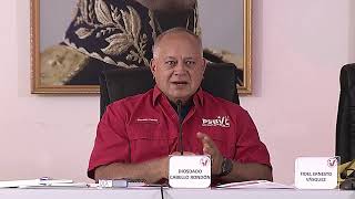 Rueda de prensa del PSUV con Diosdado Cabello, 29 de Abril 2024