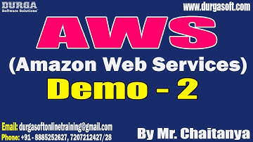 AWS (Amazon Web Services) tutorials || Demo - 2 || by Mr. Chaitanya On 17-06-2025 @8:30AM IST