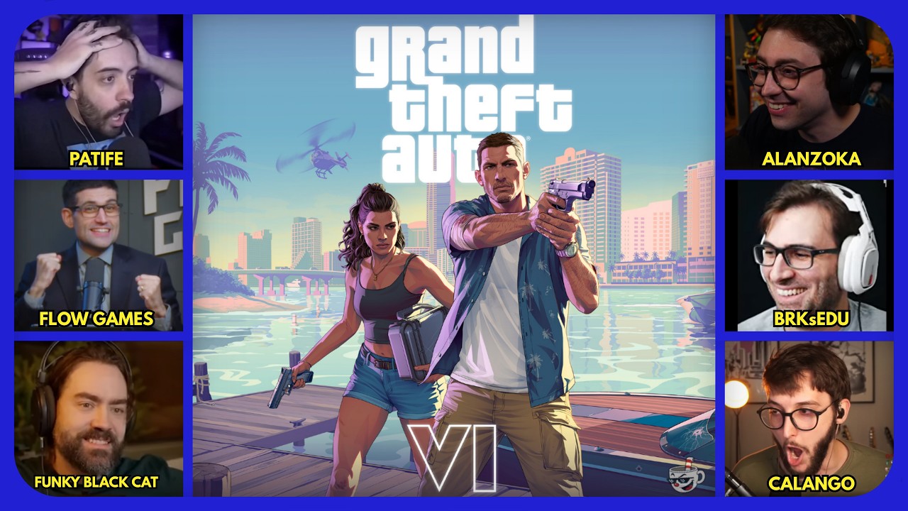 RELEMBRE O CAOS! YOUTUBERS REAGINDO AO 1º TRAILER DE GTA 6 PELA PRIMEIRA VEZ