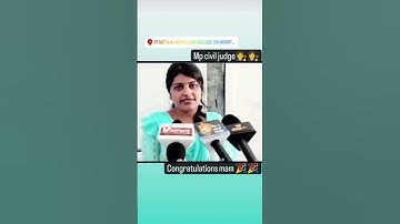 Mp civil judge/ हम सब की प्रिय मैडम हितेषी शर्मा जी मध्य प्रदेश सिविल जज बनने पर बहुत-बहुत बधाई 🍫🎉🇮🇳