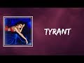 Kali uchis   tyrant lyrics