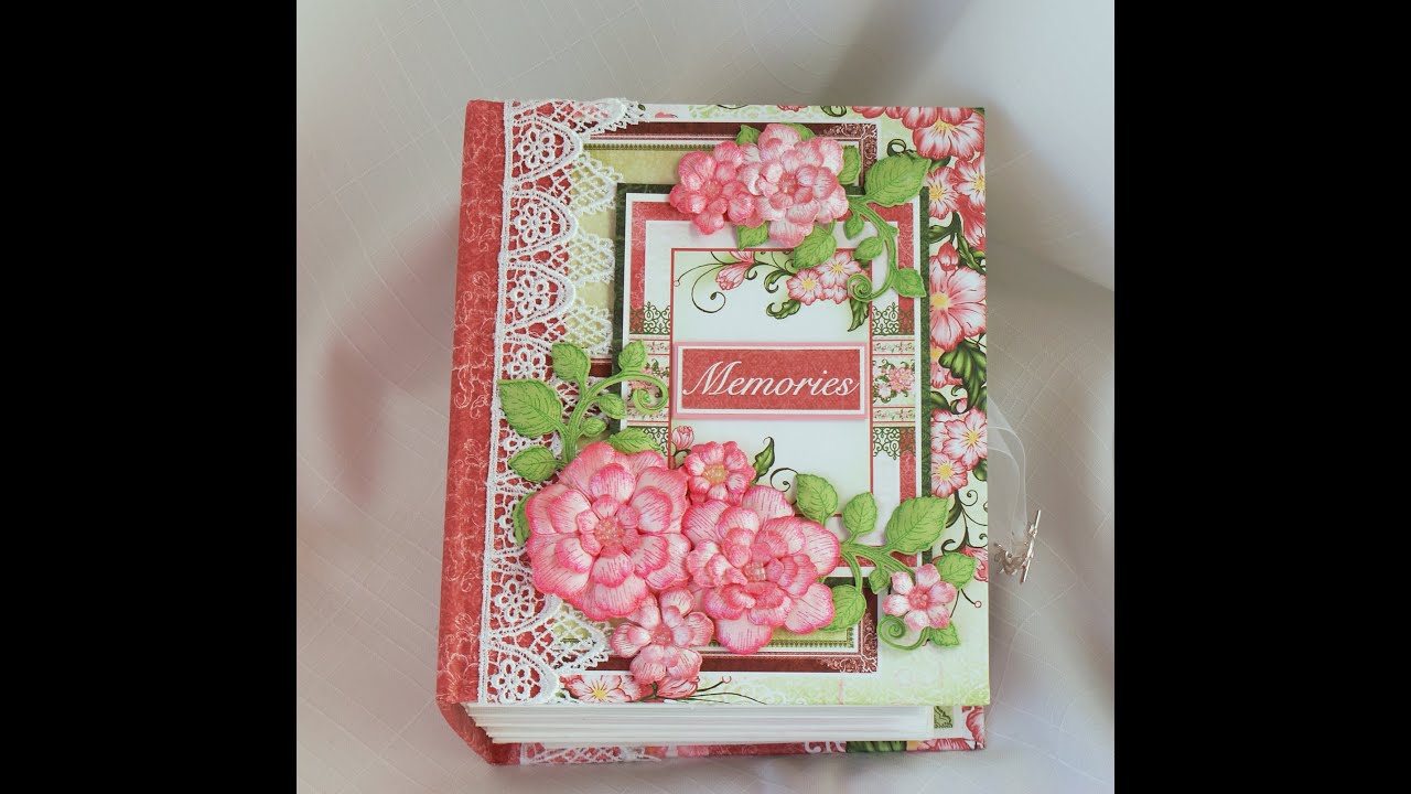 "Memories" Scrapbook photo Mini Album, Handmade by Terry YouTube