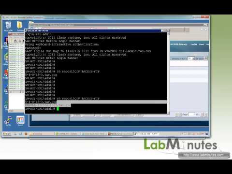 LabMinutes# SEC0100 - Cisco ACS 5.4 Backup Restore