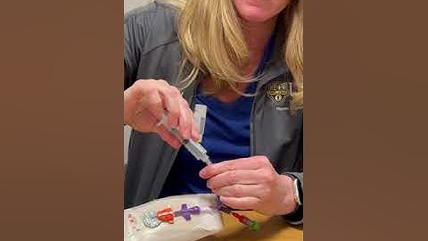 How to Do a Simple Flush of PICC Line, Port or Tunneled Line