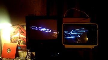 CRT Tv oscilloscope / Audioreactive music visualizer