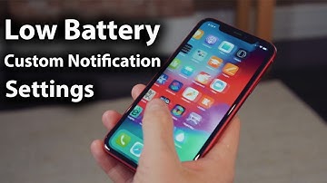 iPhone Low Battery Custom Notification Settings | Apple info