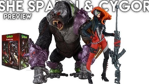 MCFARLANE TOYS Spawn Universe SHE SPAWN & CYGOR Figure Preview (Promo Shots)
