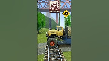 SPINTIRES MUDRUNNER Eps 319. Mega Truck Drags Timber & Coal Train Across Train Tracks