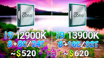 Core i9 12900K vs Core i9 13900K - Test in 10 Games | 1080p