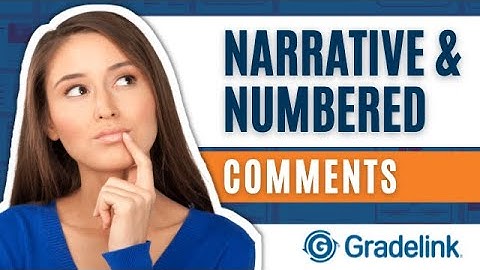 Narrative and Numbered Comments