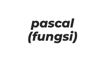 Contoh fungsi dalam pemrograman bahasa pascal