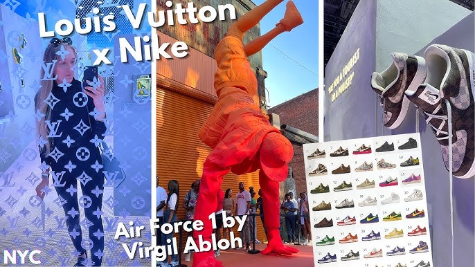 Lot - A complete series of nine Louis Vuitton x Nike “Air Force 1” by Virgil  Abloh