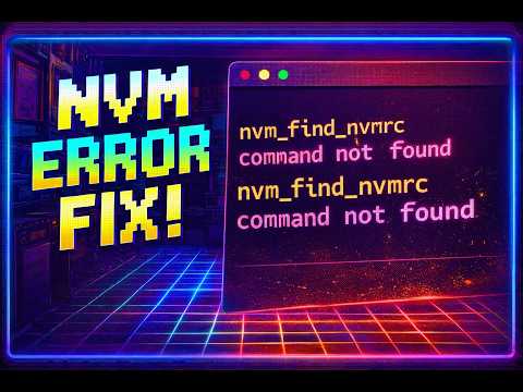 How I Fixed This Annoying NVM Error Path Issue