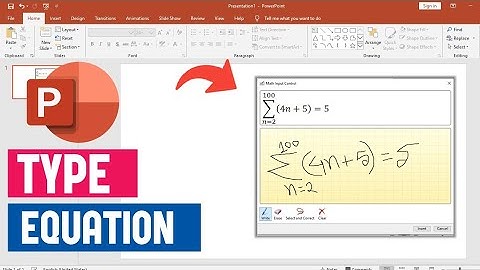 De gemakkelijkste manier om wiskundige vergelijkingen in PowerPoint te typen | Inktvergelijking i...