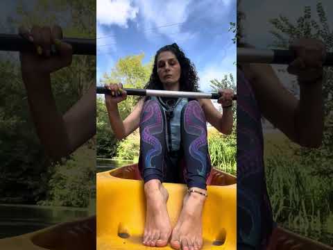 Feet up kayaking