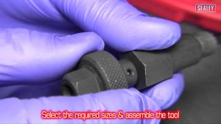 Sealey VS312 Glow Plug Base Reamer Set