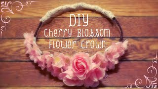 ❀ DIY Cherry Blossom Flower Crown ❀
