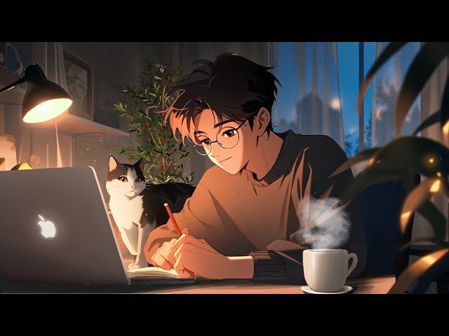 Lofi study 🍃 Music that makes u more inspired to study & work - Chill beats ~ study / stress relief class=