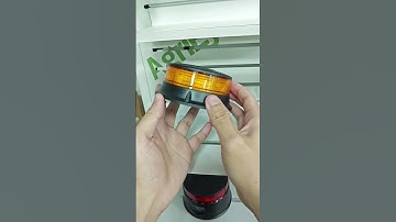 What makes this amber rotating beacon light ideal for trucks and emergency vehicles in bad weather?