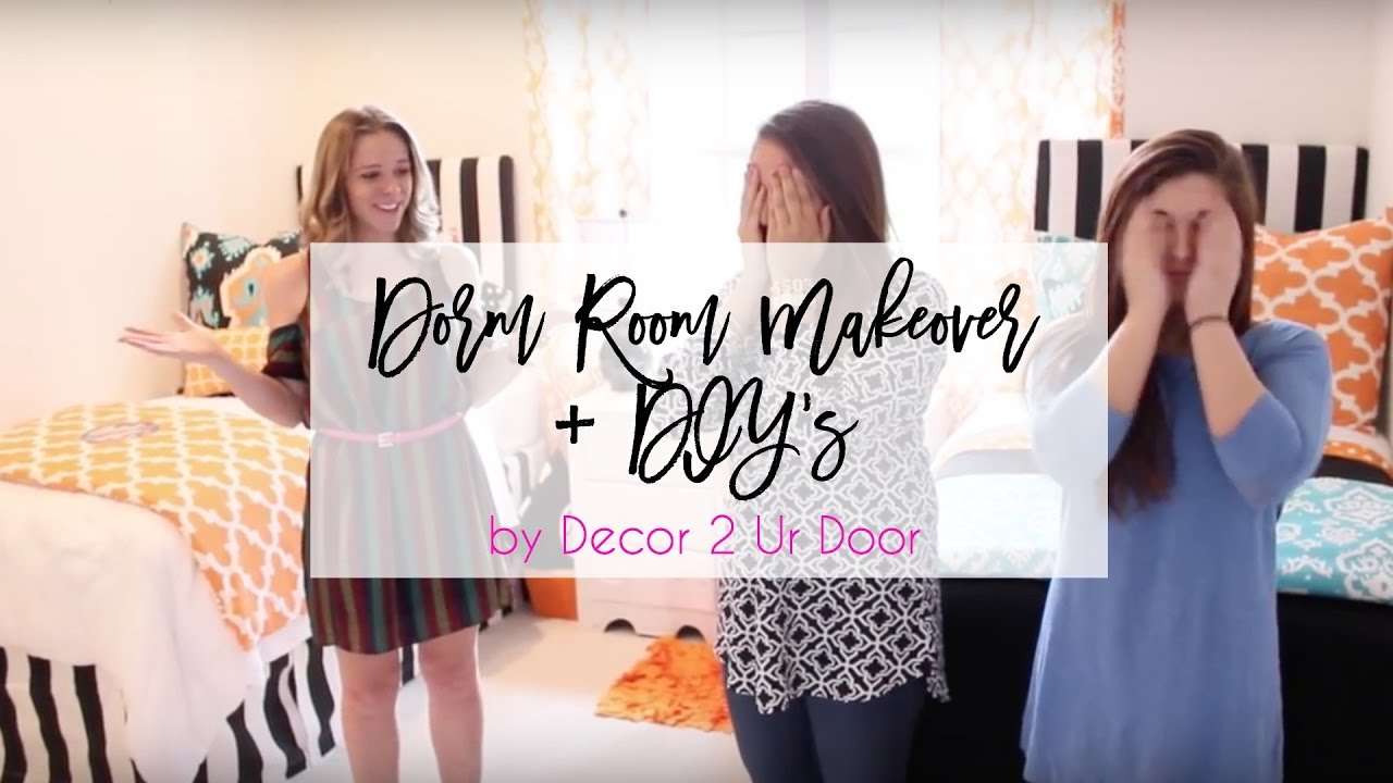  Dorm  Room  Makeover and DIYs by Decor  2 Ur Door YouTube 