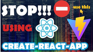 STOP using Create-React-App!!!!