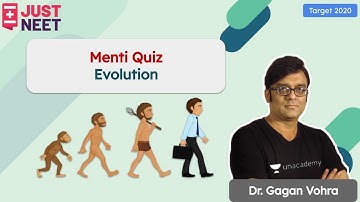 Menti Quiz: Evolution | Target 2020 | Biology | Just NEET | Dr. Gagan Vohra