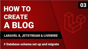 Database schema set up and migrate | Create a blog with Laravel 8, Jetstream & Livewire | #03