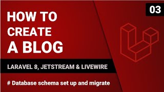 Database schema set up and migrate | Create a blog with Laravel 8, Jetstream &amp; Livewire | #03