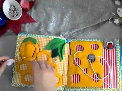 Livre D Eveil 3 Livre D Activites Quiet Book En Tissu Feutrine Youtube