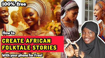 How to create African folktales stories FOR FREE with just YOUR PHONE (100% FREE) from scratch !
