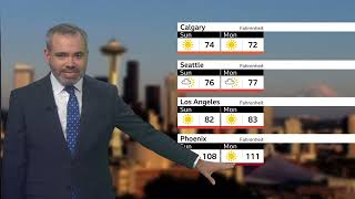 BBC Weather today in NORTH AMERICA - August 16th 2026