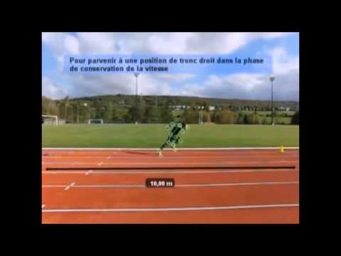 mecanisme de course vitesse 100m - YouTube