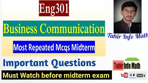 ENG301 midterm Preparations|| midterm solved past Paper