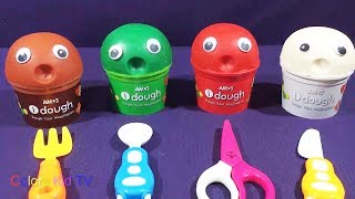4 Colors Play Doh Cups Surprise Eggs Surprise Toys Learn Colors Learn Number For Children Ep2