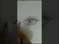 “মাত্র ৩টা লাইন থেকে সুন্দর চোখ drawing 😍✍️ #drawing