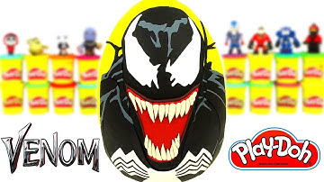 Ovo Surpresa Gigante do Venom em Português Brasil de Massinha Play Doh