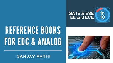 Reference Books for EDC and Analog | GATE & ESE (EE, ECE) Exam Preapration | Sanjay Rathi