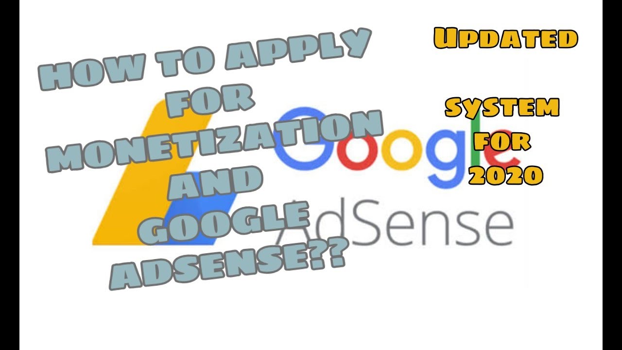 How to Apply for Youtube Monetization and Google Adsense 2020 | using ...