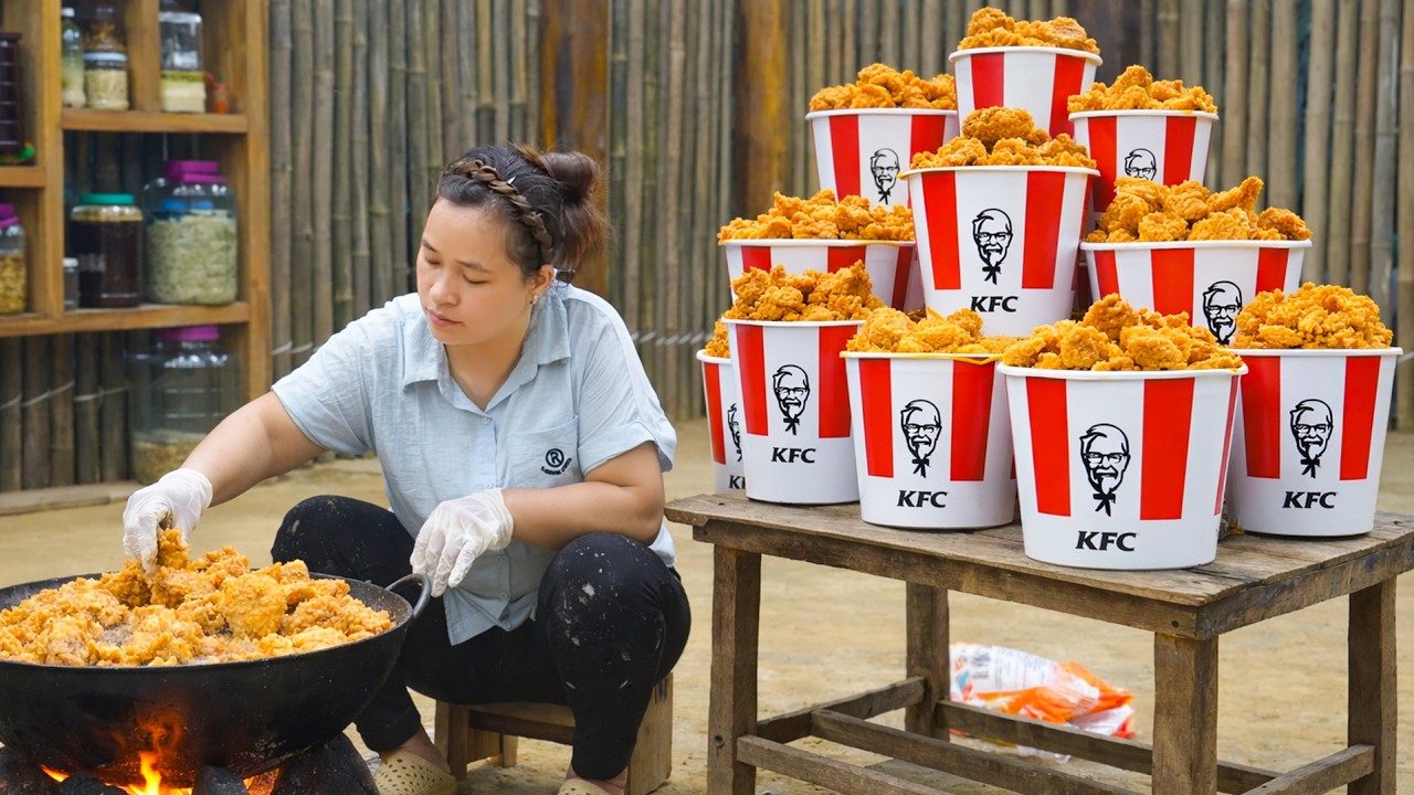 How to Cook 50KG of Crispy KFC-Style Fried Chicken – Absolutely Delicious!