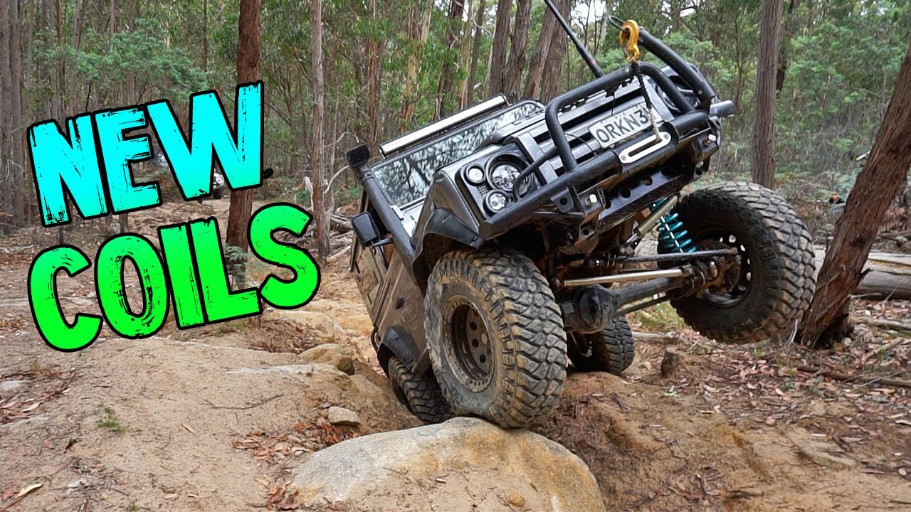 NISSAN Y62 PATROL ON ALCORNS TRACK, NEW FRONT COILS