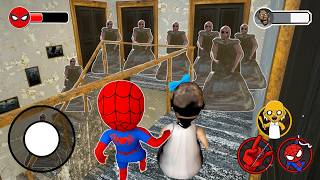 Playing as Spider Man Granny Baby VS Granny Remake in Granny House - Funny Horror Animation