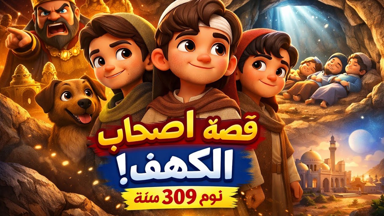  قصة أصحاب الكهف | أعجوبة النوم الطويل | حكاية مليانة إيمان ومعجزة ربانية ✨