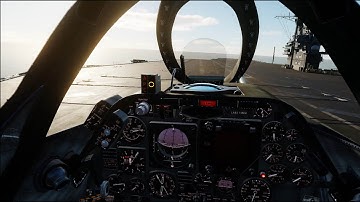 DCS A-4E Case1 carrier landing practice