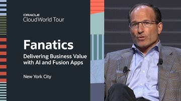 Fanatics Growth Journey with Oracle: CloudWorld Tour New York City