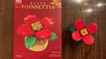 Let’s Build Block Tech Block Poinsettia | LEGO-compatibele bouwstenen van Five Below