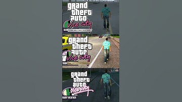 GTA Vice City Original Vs Definitive Edition Vs NextGen Edition Walking | Charlie Gamerz #shorts