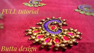 Aari embroidery  jhumka design stitch | tutorial